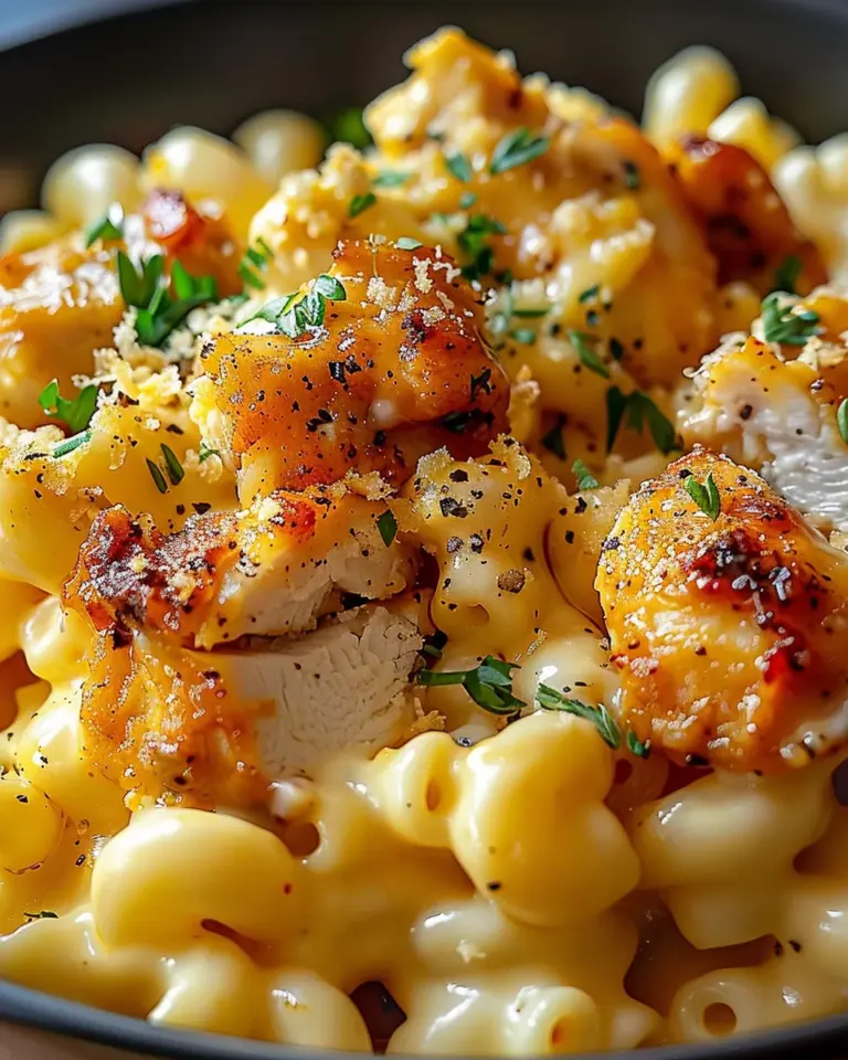Honey Pepper Chicken Mac and Cheese