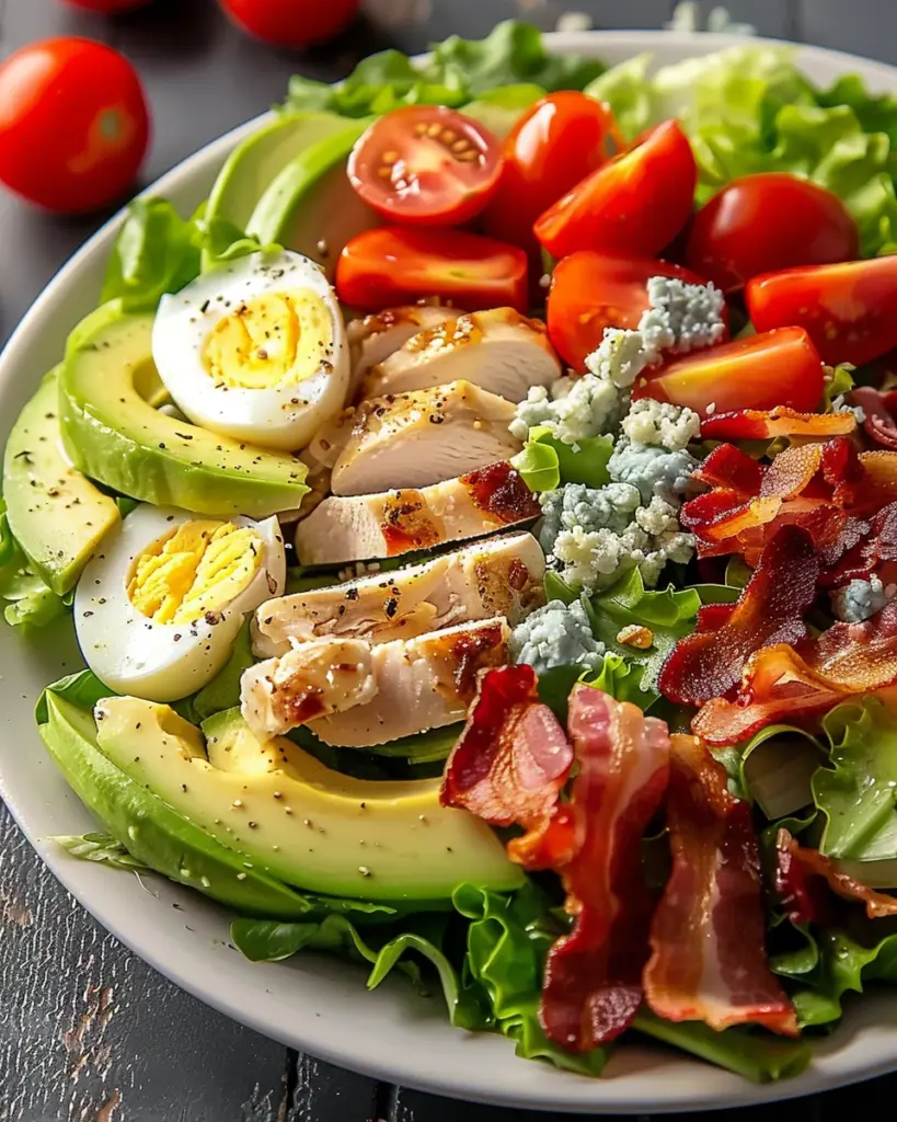 Classic American Cobb Salad with Crispy Bacon