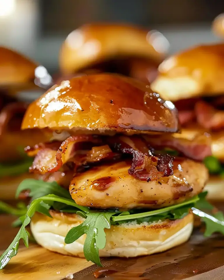 Maple Chicken & Bacon Sliders