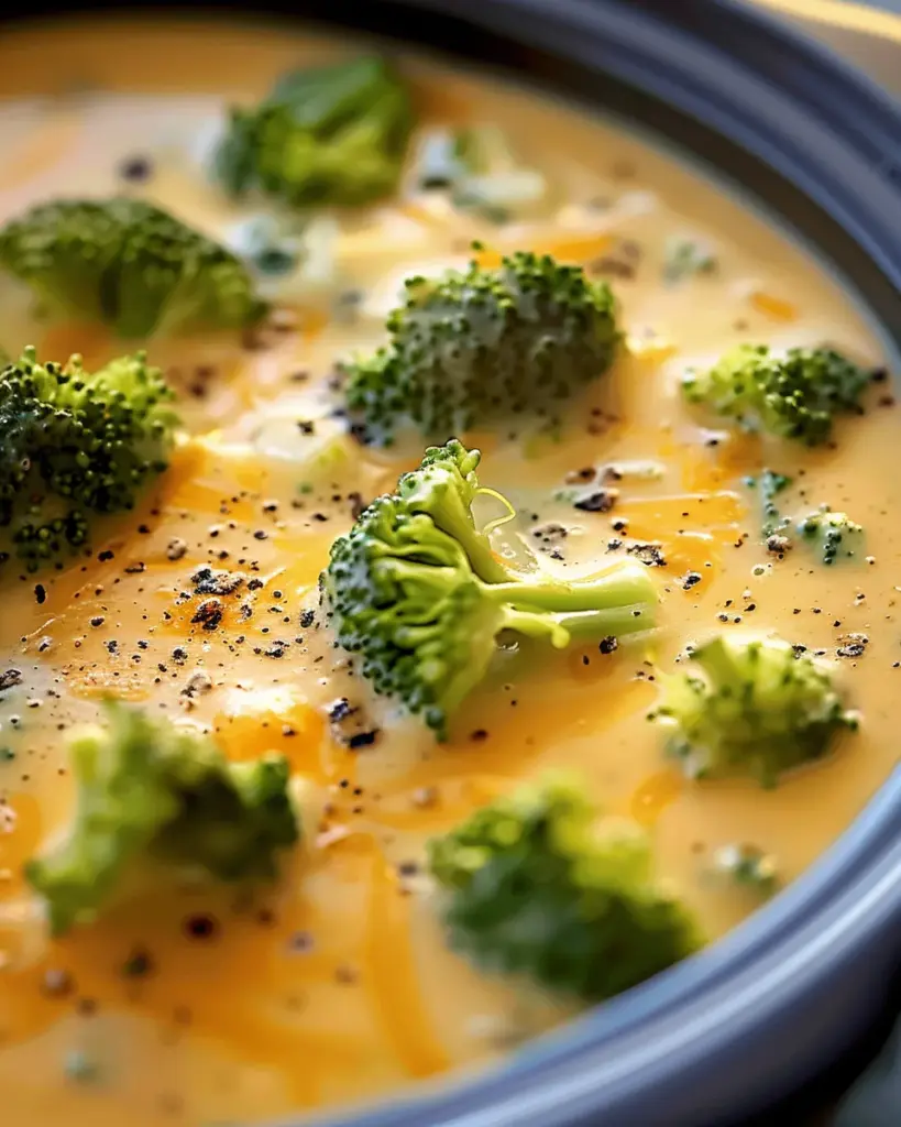 Crock Pot Broccoli Cheese Soup