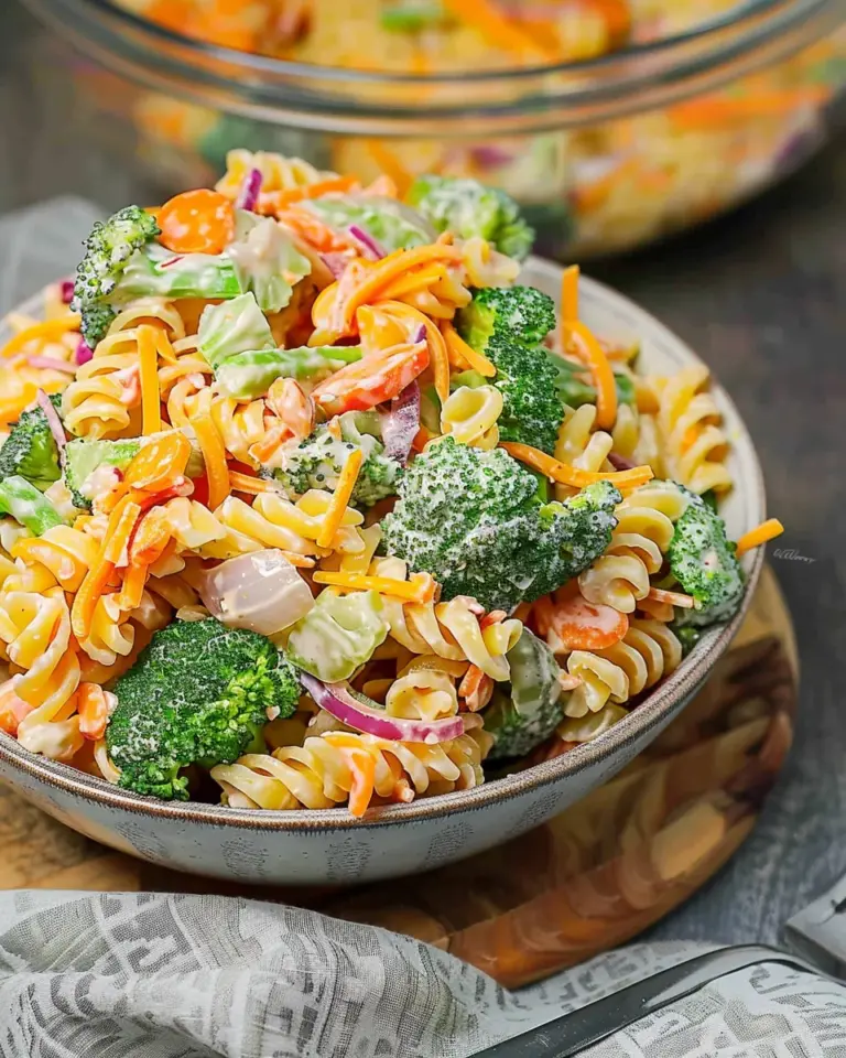 Broccoli Cheddar Pasta Salad