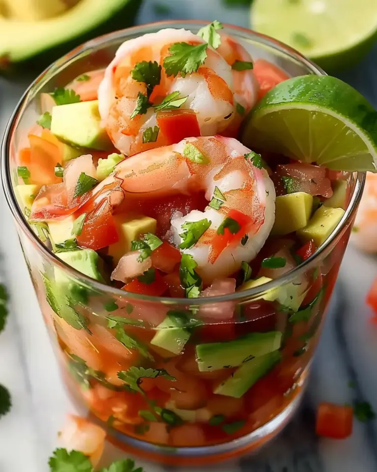 Fresh Authentic Mexican Shrimp Cocktail