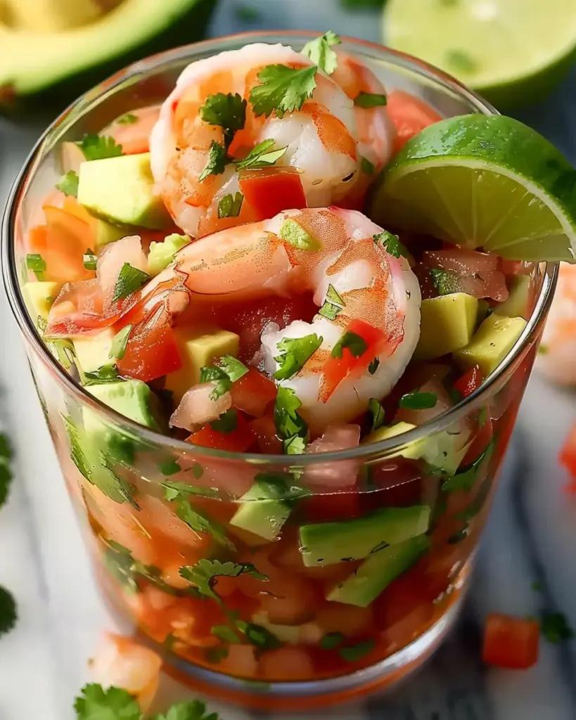 Fresh Authentic Mexican Shrimp Cocktail