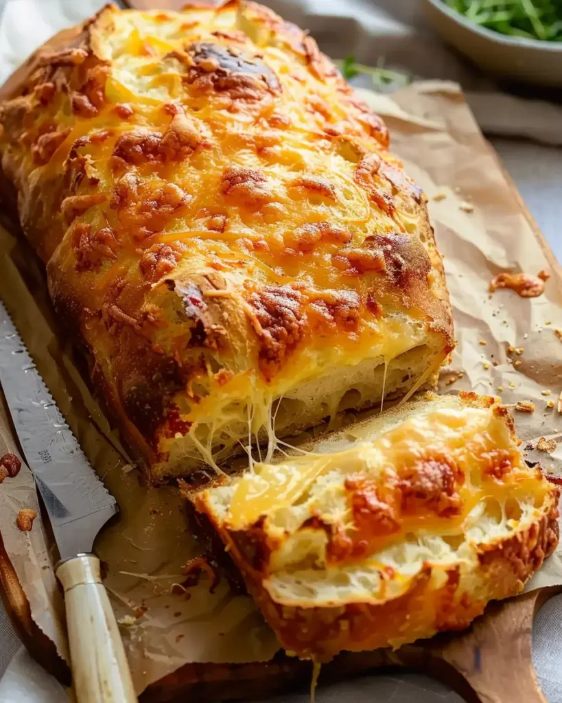 Cheese bread (no knead!) Recipe