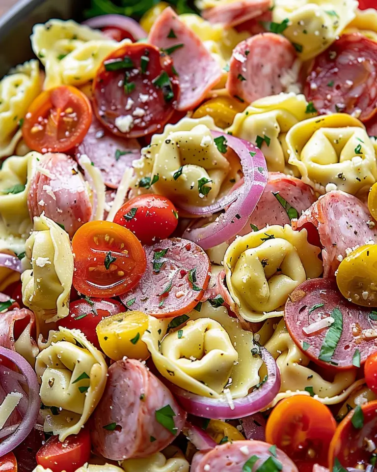 Italian Grinder Tortellini Pasta Salad