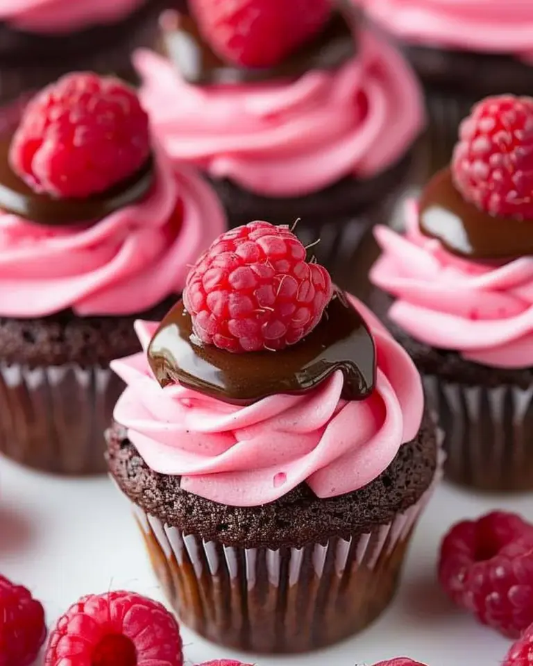 Raspberry Chocolate Cupcakes