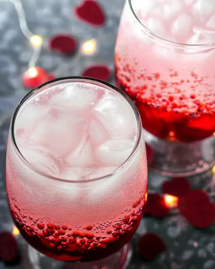 Valentine Layered Drinks For 2