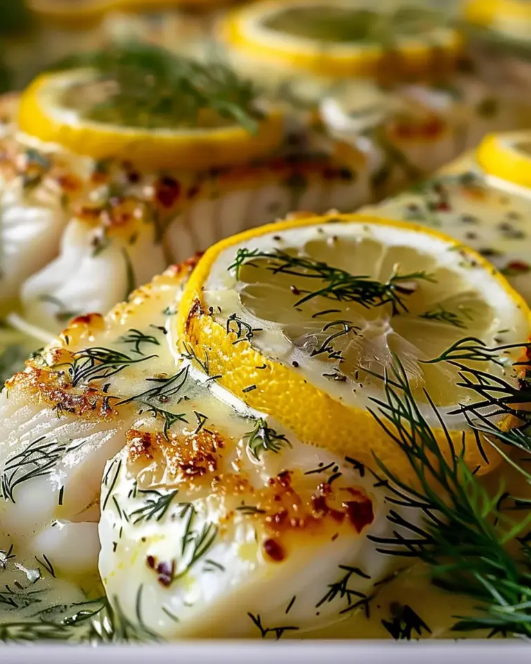 lemon dill baked cod