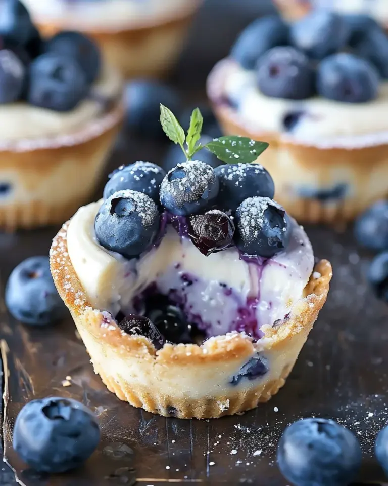 Blueberry Cheesecake Cookie Cups