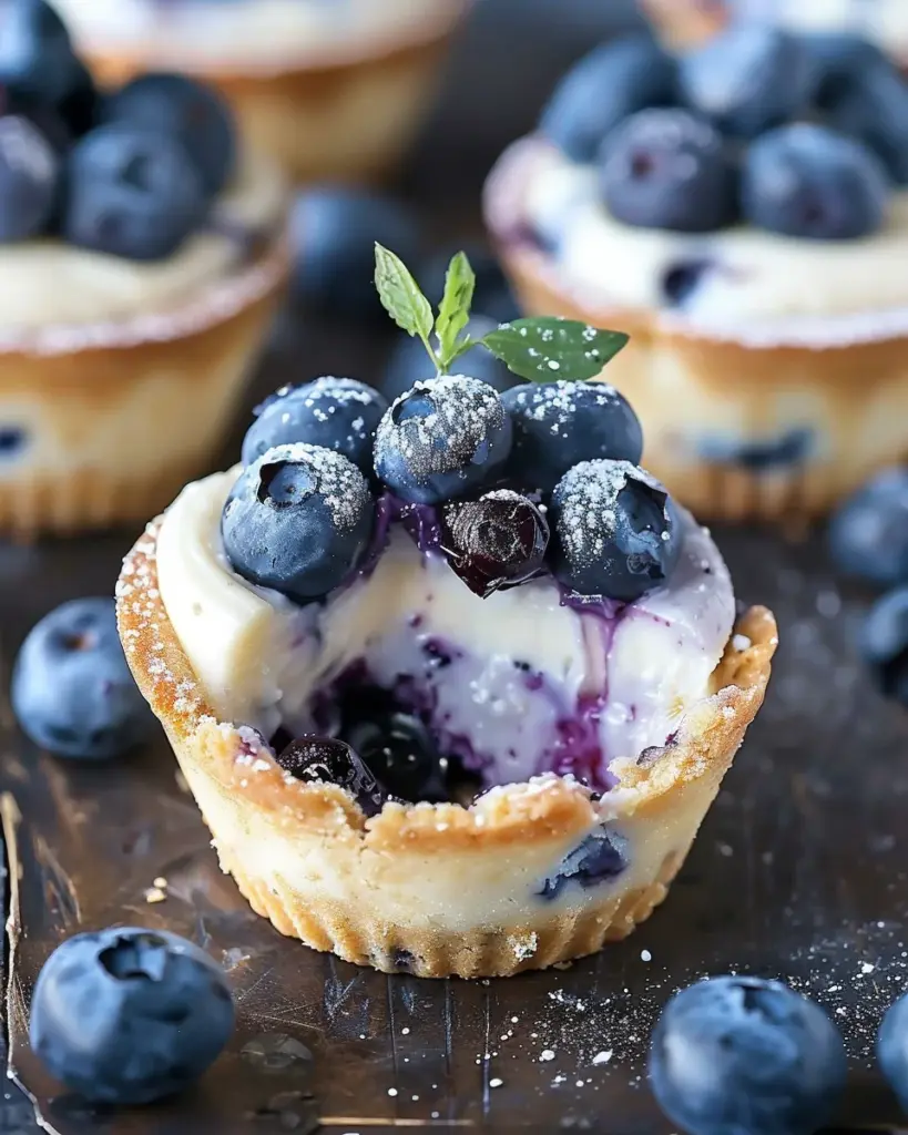 Blueberry Cheesecake Cookie Cups