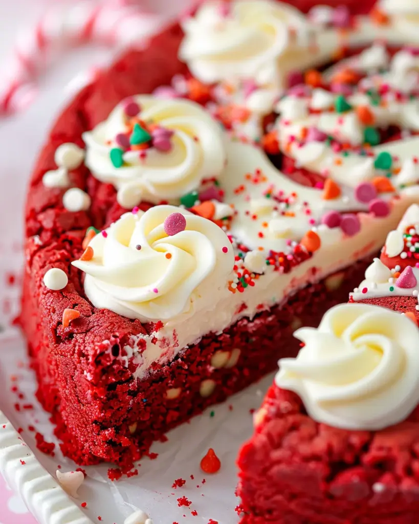 Red Velvet Cookie Cake