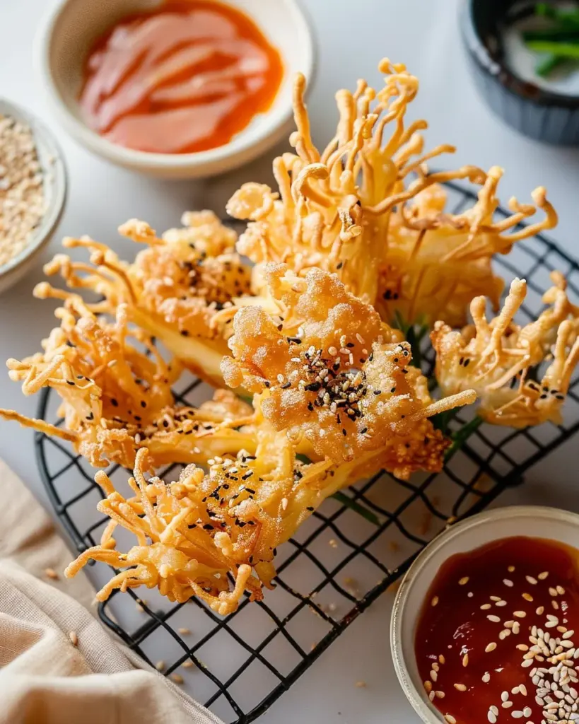 Fried Enoki Mushroom 7 2 1 6