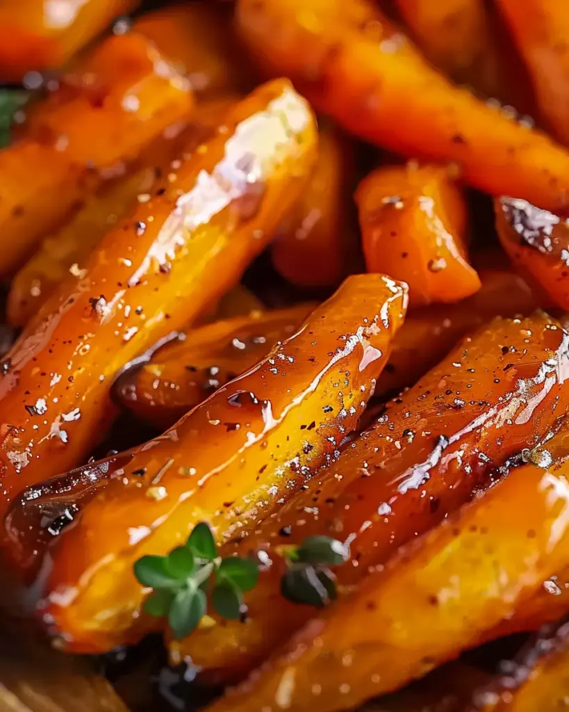 Sweet and Savory Maple Glazed Roasted Carrots