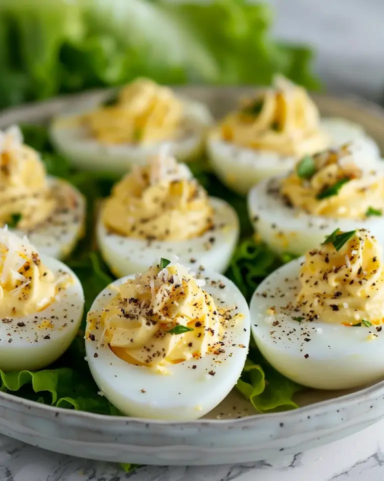 Caesar Deviled Eggs