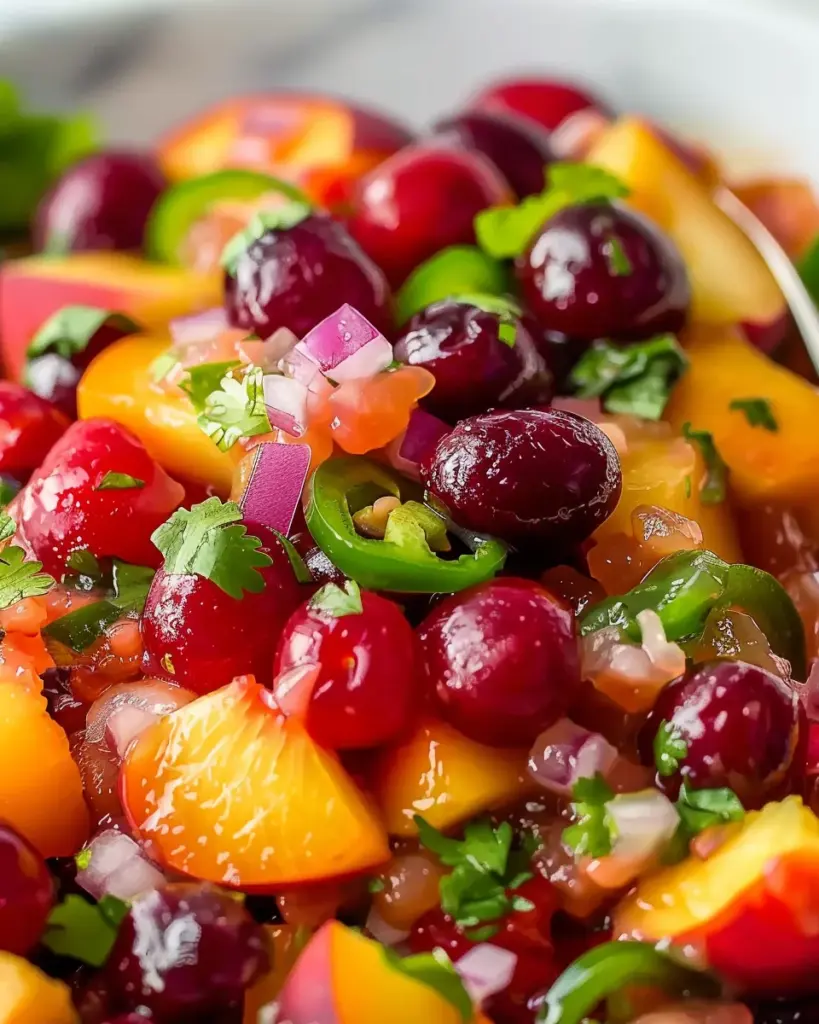 Delicious Peach Cherry Salsa – theamazingfood