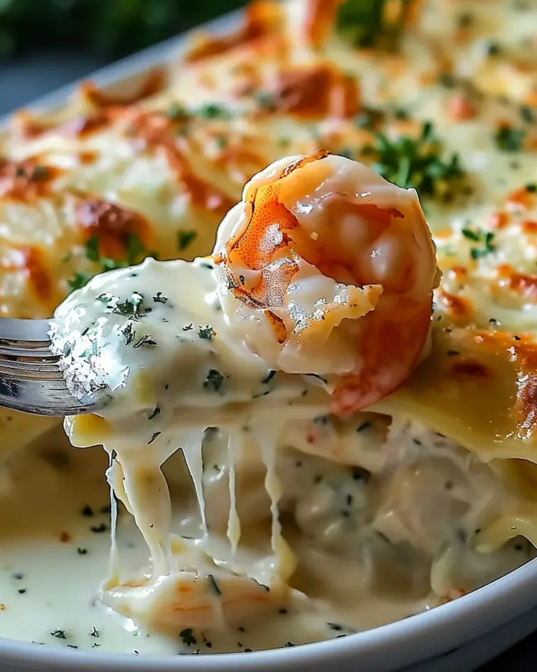 Shrimp Crab Alfredo Roll Ups