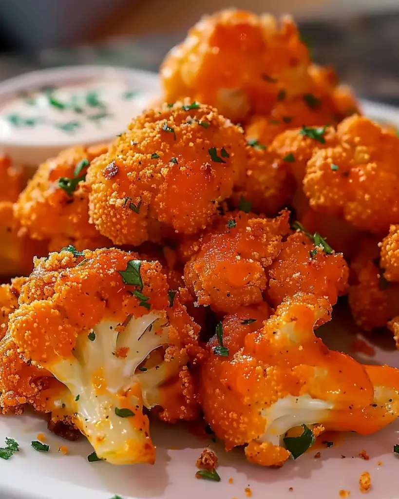 Crispy Buffalo Cauliflower Bites