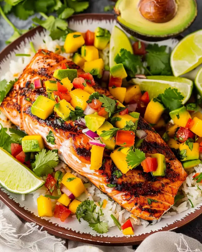 Salmon with Mango Salsa