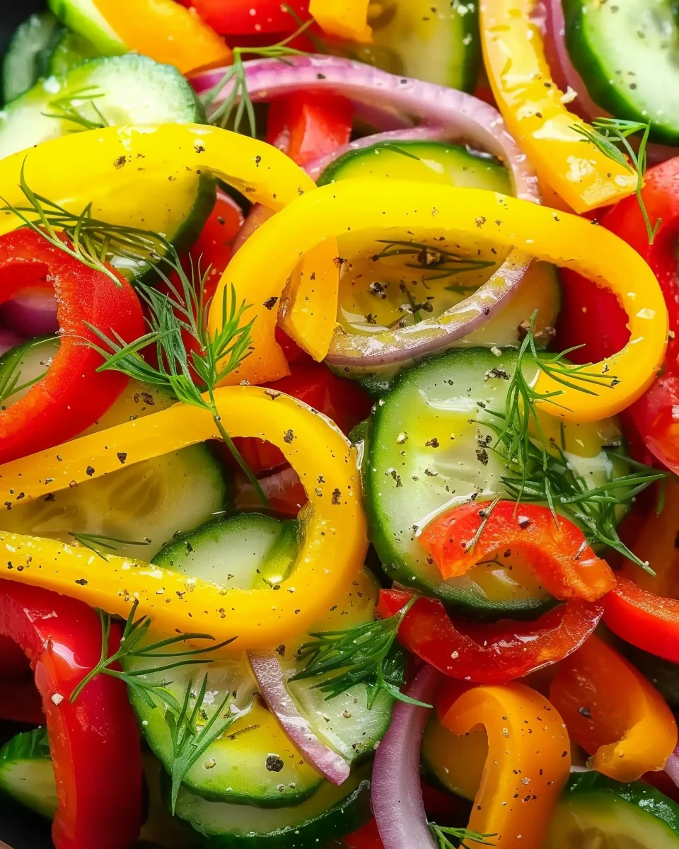 Cucumber Sweet Pepper Salad