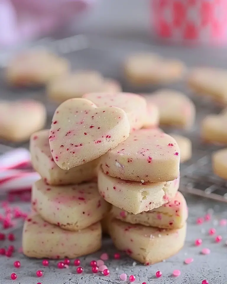 Shortbread Valentine Cookies