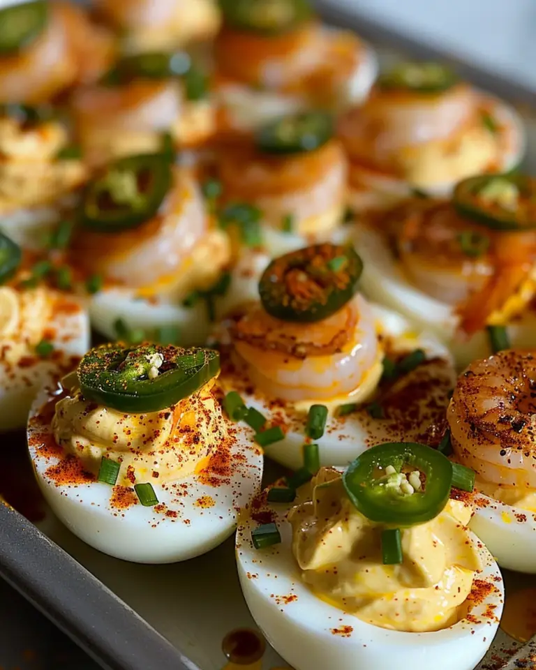 Cajun Shrimp Deviled Eggs