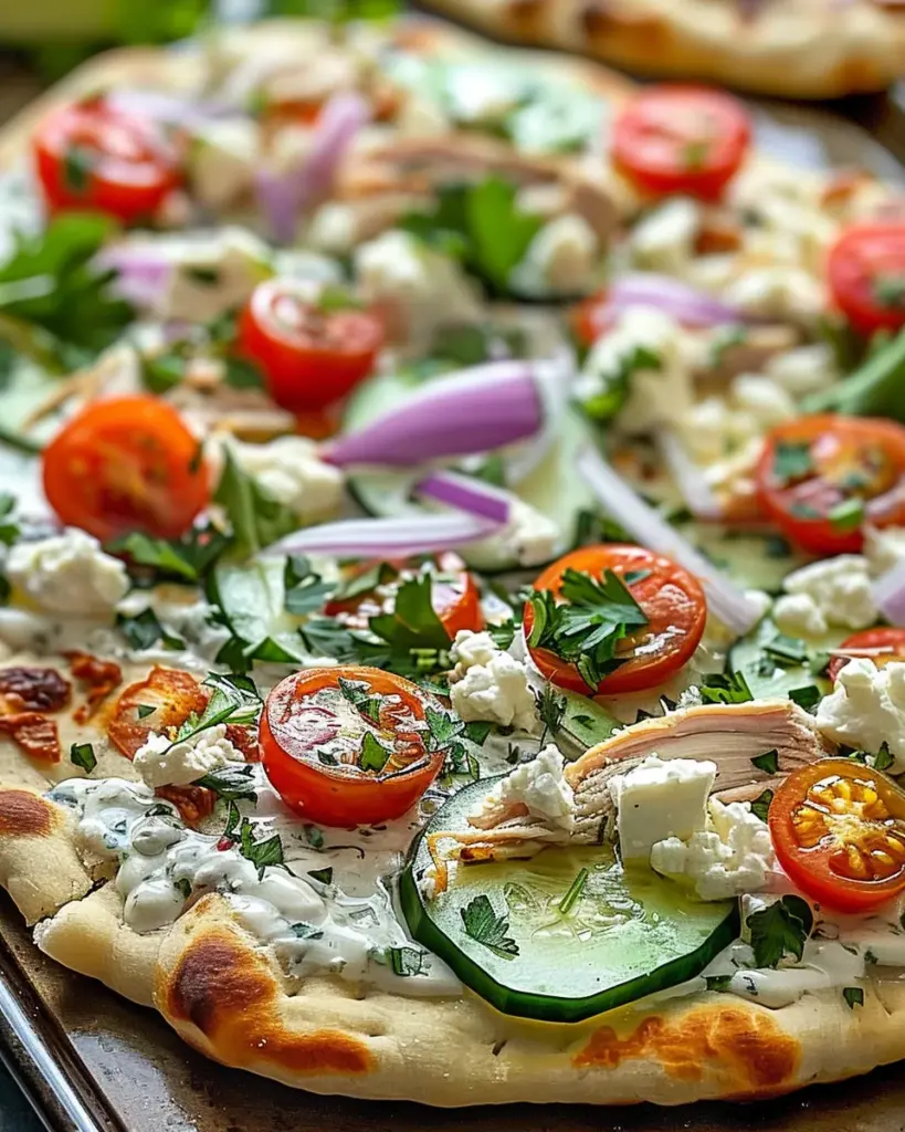 Tzatziki Chicken Pizza