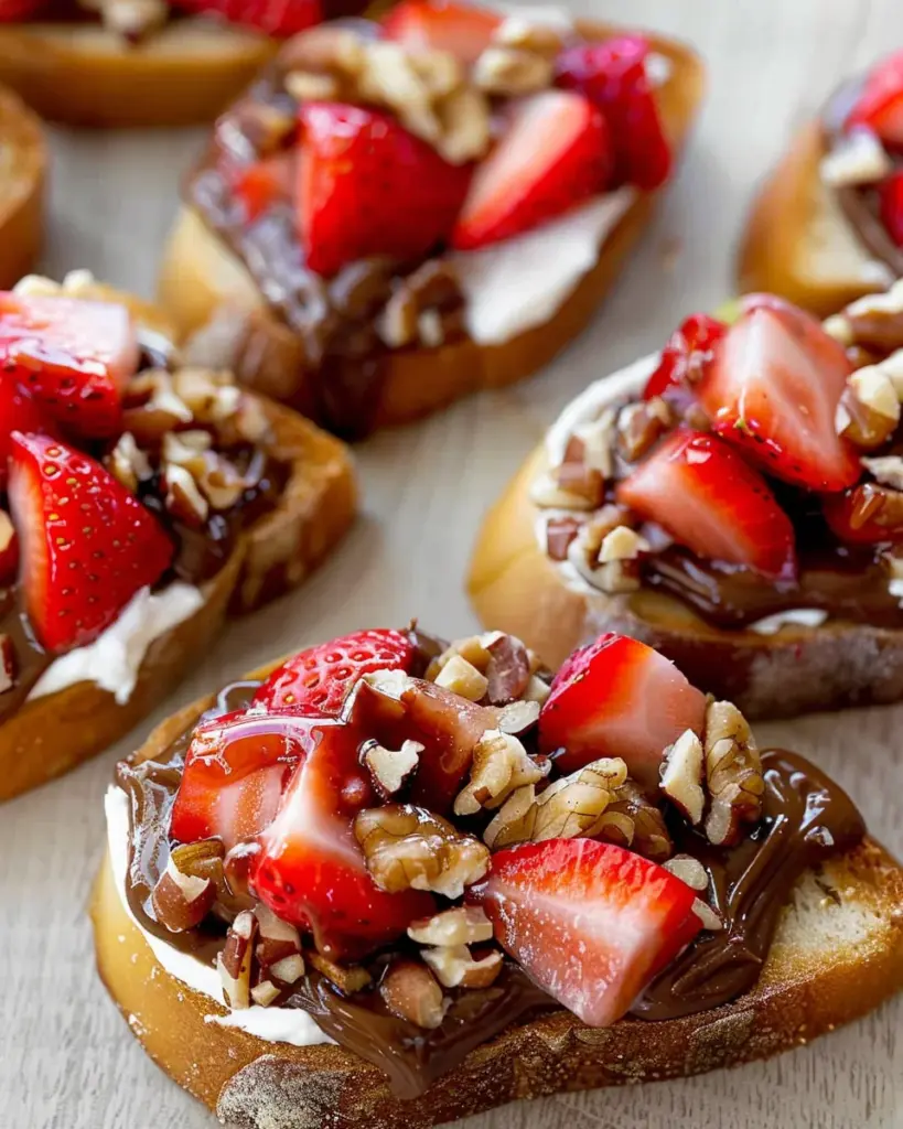 Strawberry Dessert Bruschetta
