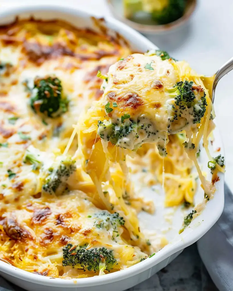 Alfredo Spaghetti Squash Casserole (5 Ingredients!)