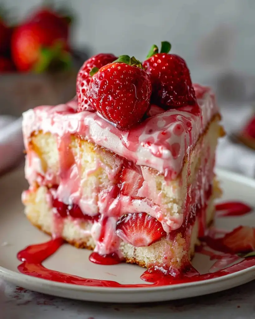 Strawberry Earthquake Cake – Unbelievably Easy Showstopper Dessert