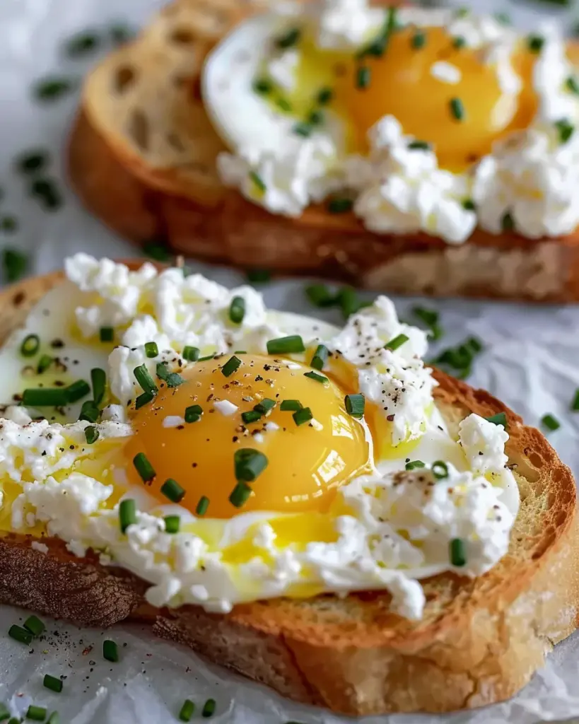Easy 6-Ingredient Egg and Ricotta Toast