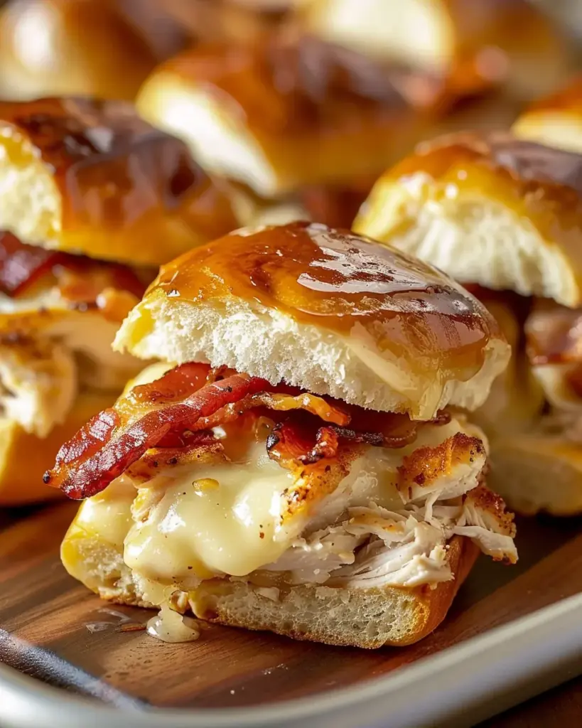 Maple Chicken Bacon Sliders
