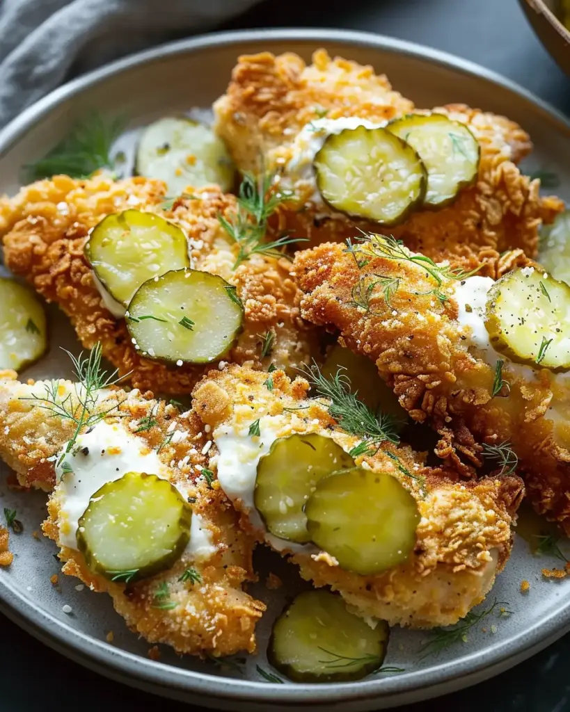 Crispy Dill Pickle Parmesan Chicken: Quick & Crunchy Delight