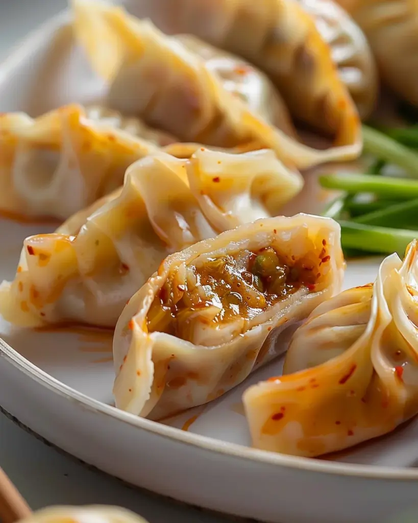 Kimchi Mandu (Korean Kimchi Dumplings)