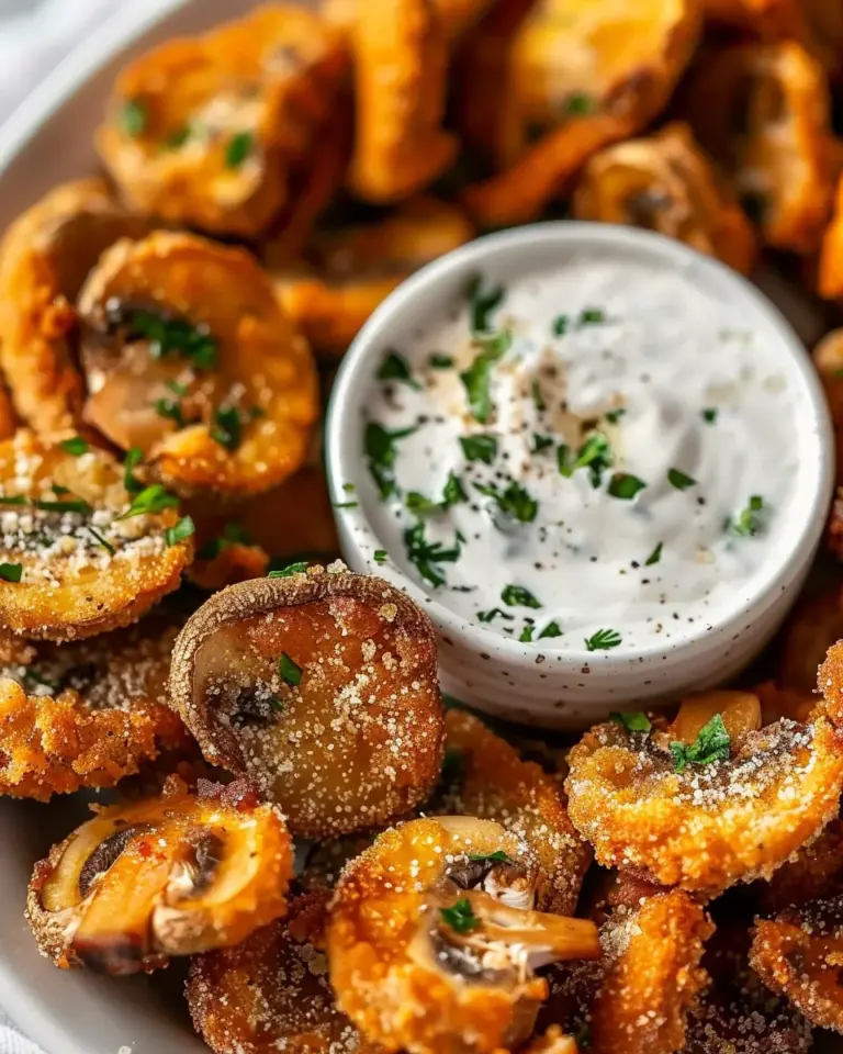 Fried Sliced Mushrooms Ranch