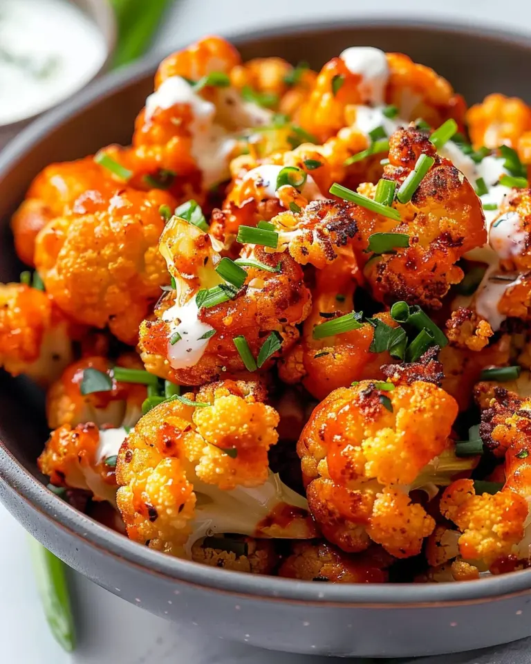 Air Fryer Buffalo Cauliflower