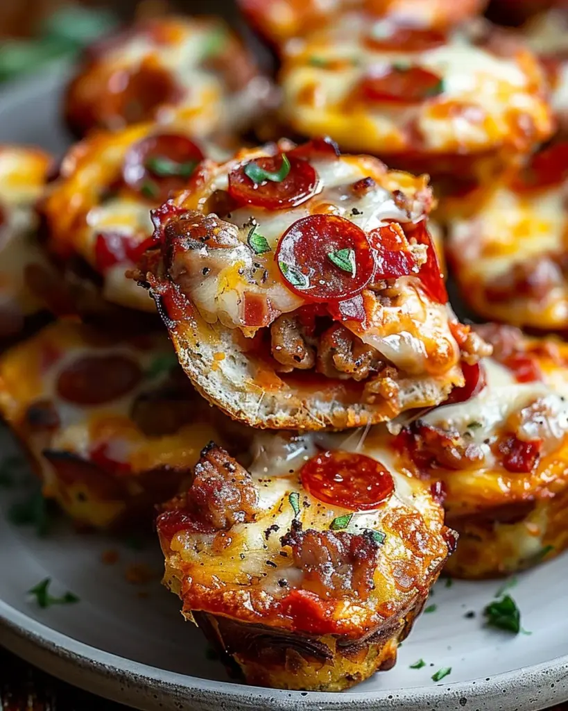 Carnivore Pizza Muffins