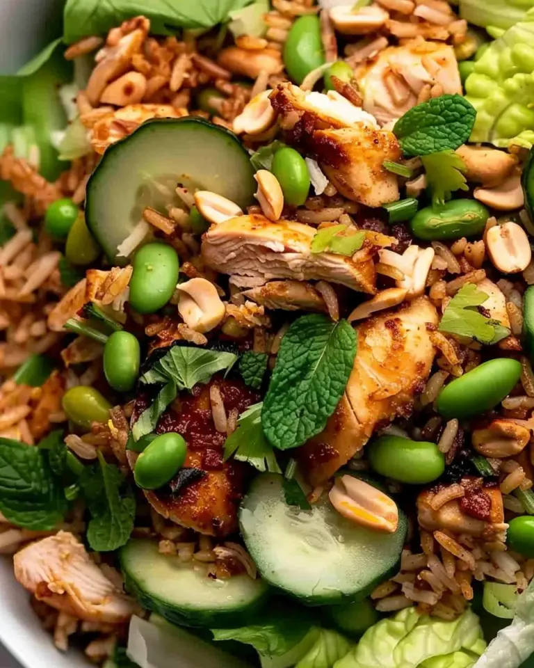 Easy High Protein Crispy Rice Salad