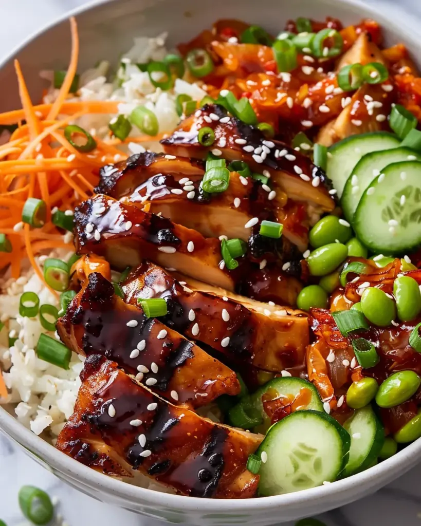 Korean BBQ Chicken Bowls (Easy Weeknight Recipe!)