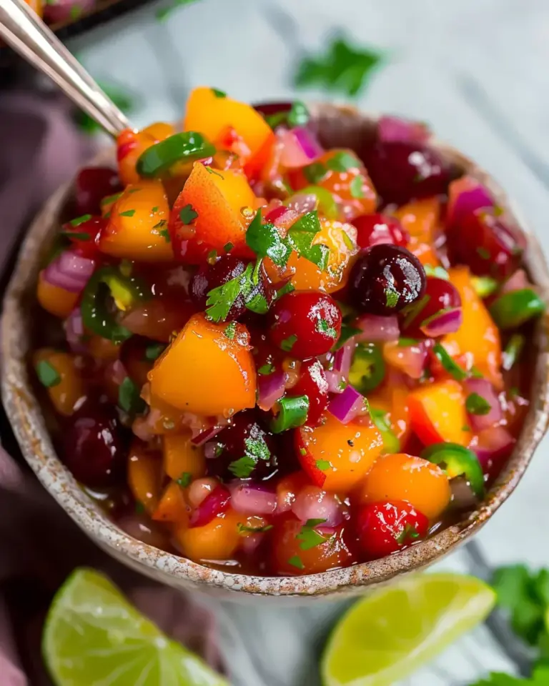 Delicious Peach Cherry Salsa – theamazingfood