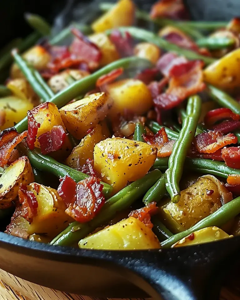 Country Ranch Green Beans ‘and Potatoes with Bacon