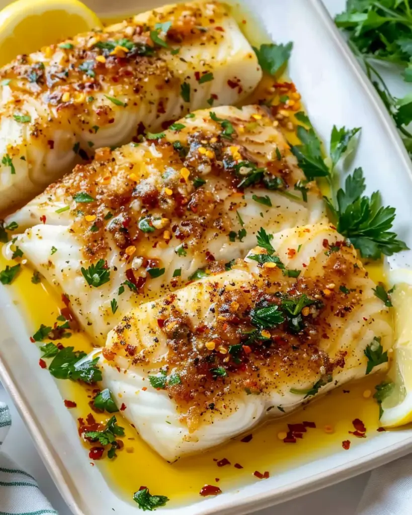 Gluten-Free Mediterranean Baked Cod with Lemon and Garlic