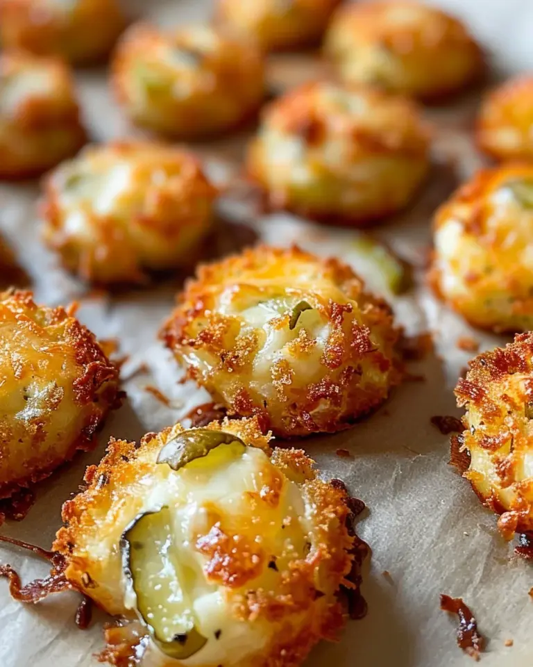 Crispy Pickle Cheese Bites
