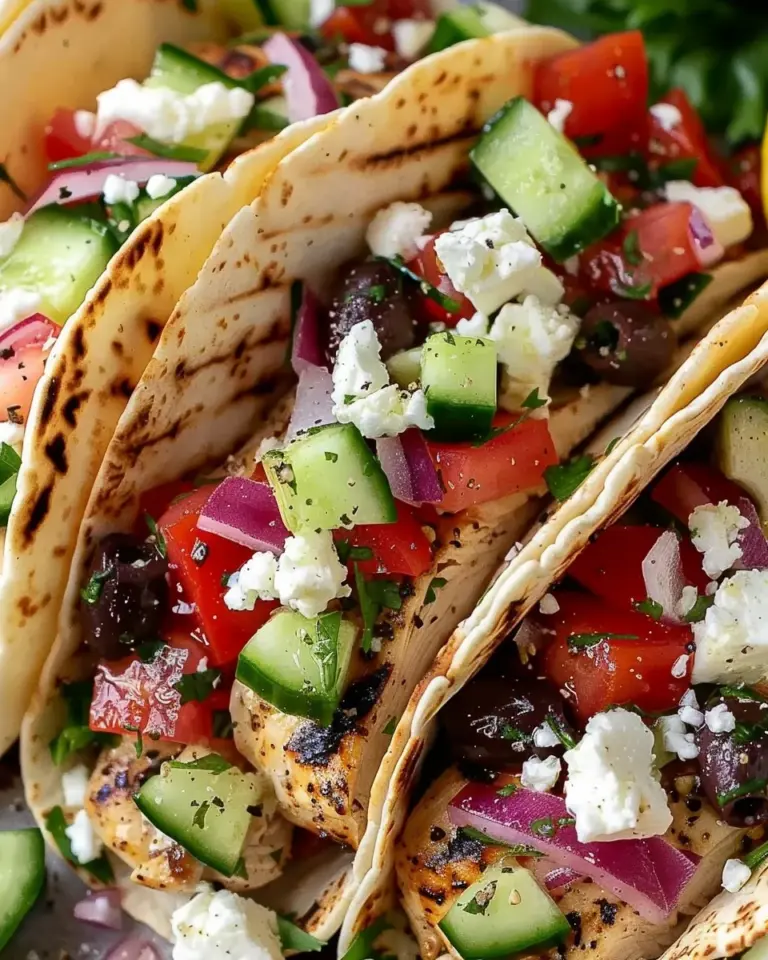 Mediterranean Chicken Tacos