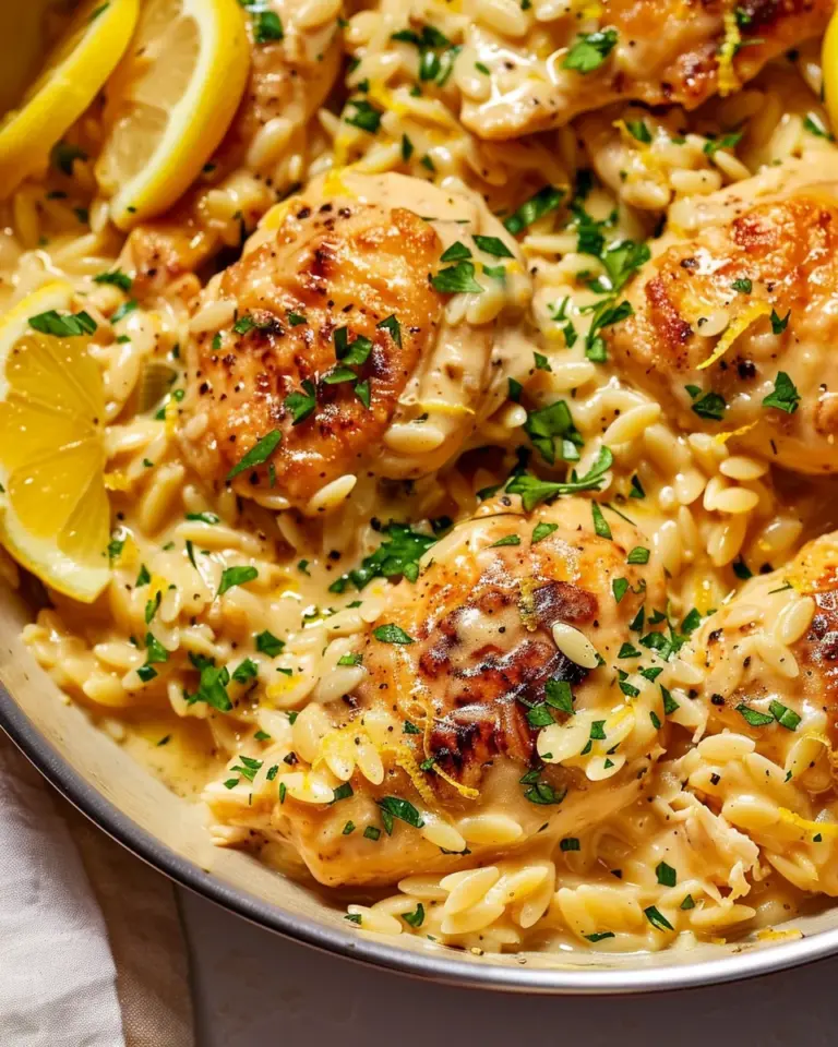 Creamy Lemon Chicken Orzo