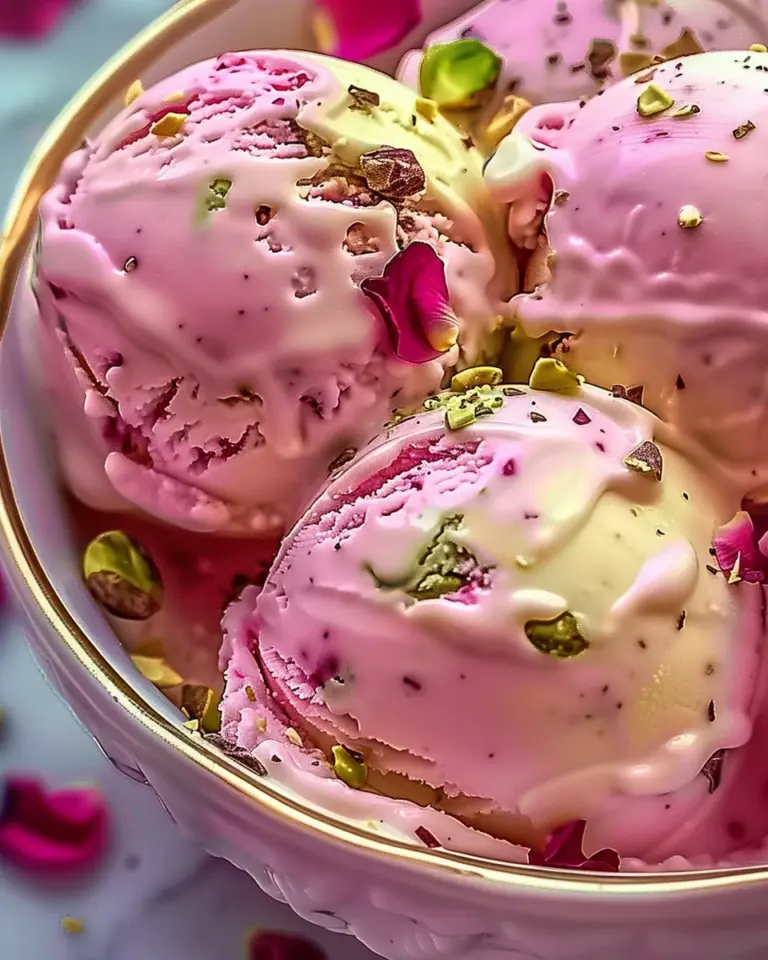 Rose Pistachio Cheesecake Ice Cream: An Incredible Ultimate Recipe