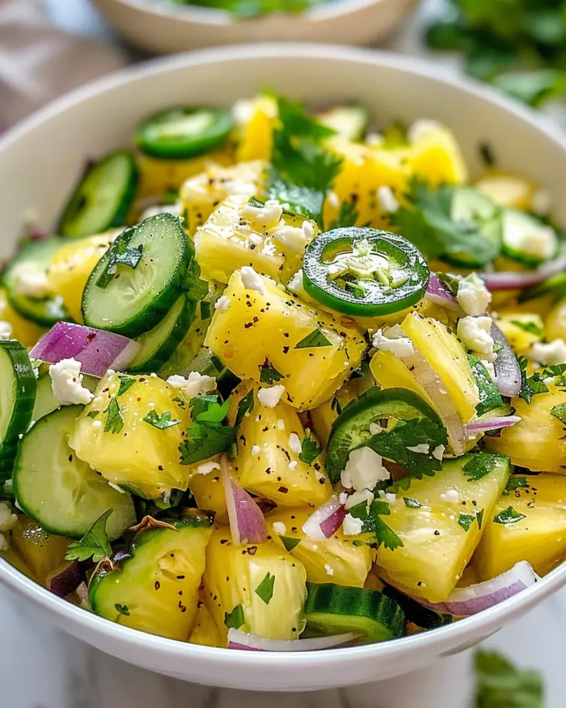 Pineapple Cucumber Salad