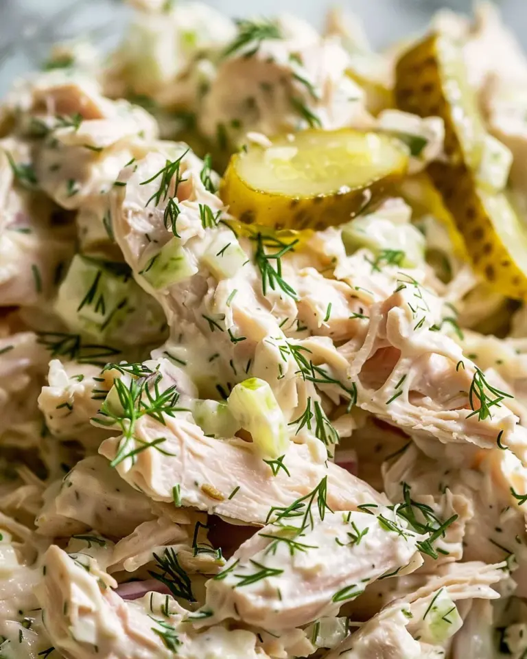 Savory Dill Pickle Chicken Salad