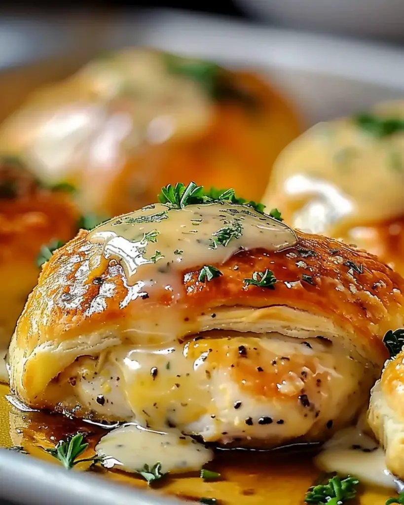 Decadent Chicken Pillows with Garlic Parmesan Sauce: An Amazing Ultimate Recipe