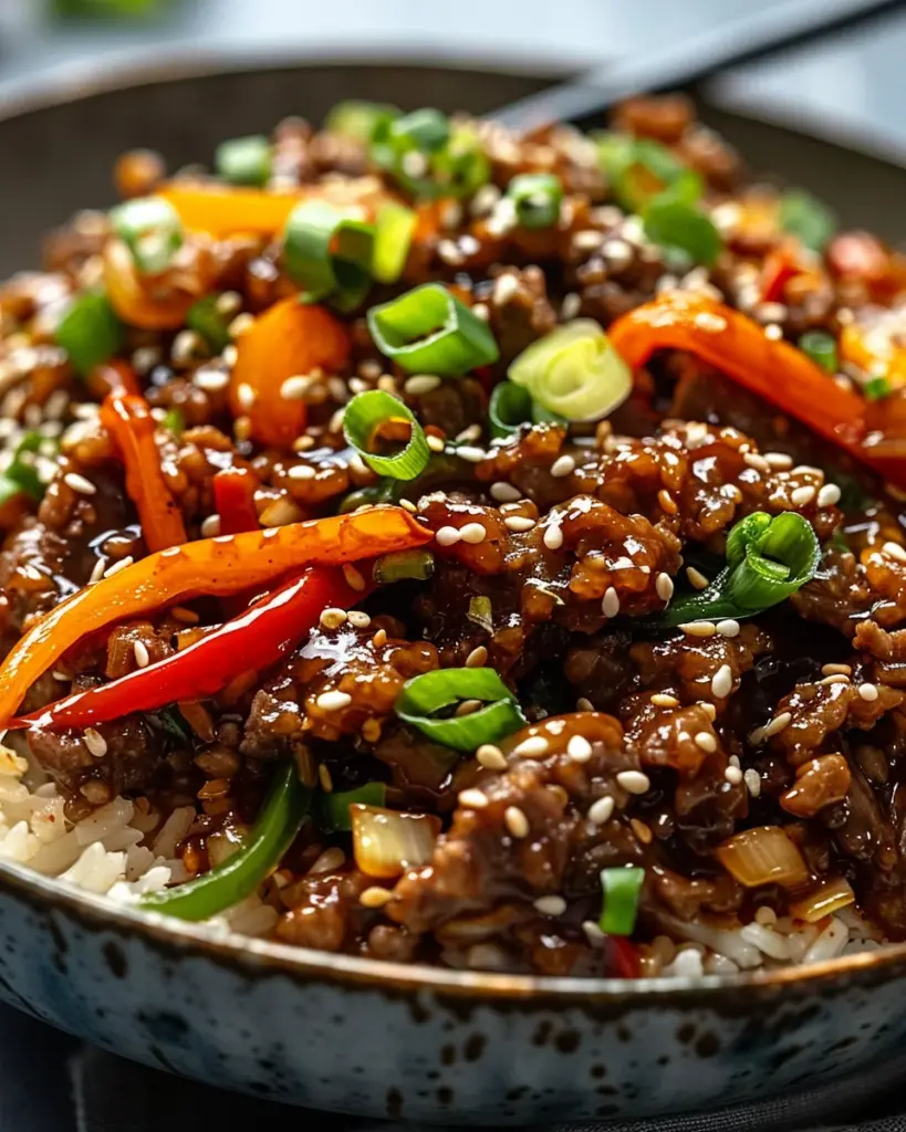 Crispy Chilli Beef Rice