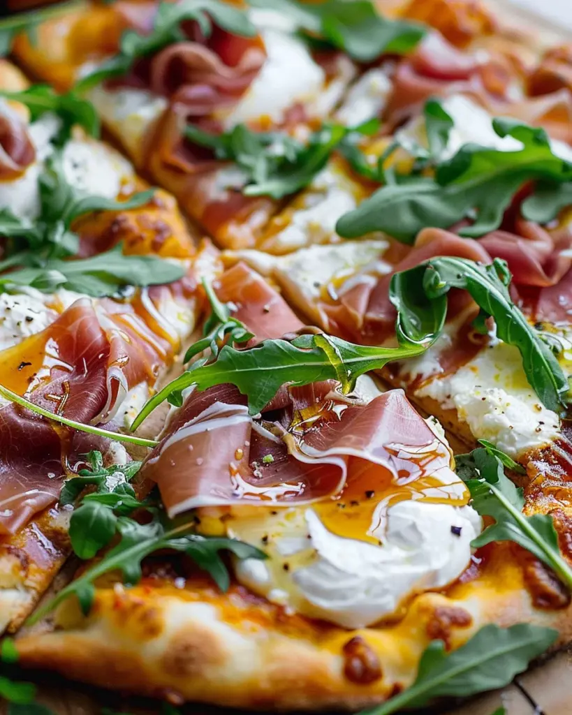 Prosciutto and Honey Burrata Pizza Recipe